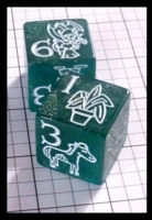 Dice : Dice - Game Dice - Munchkin Jumbo D6 Green Speckled by Steve Jackson - Gen Con Aug 2013